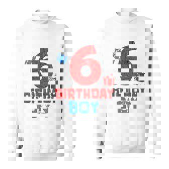 Kids Spider Web Sixth 6 Years Old It's My 6th Birthday Boy Kids Sweatshirt Unisex | Mazezy