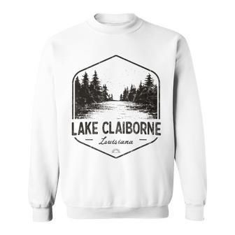 Lake Claiborne Louisiana Outdoors Vintage Sweatshirt Unisex | Mazezy