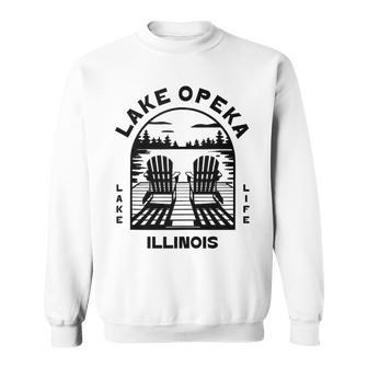 Lake Opeka Illinois Outdoors Vintage Tank Top Sweatshirt Unisex | Mazezy
