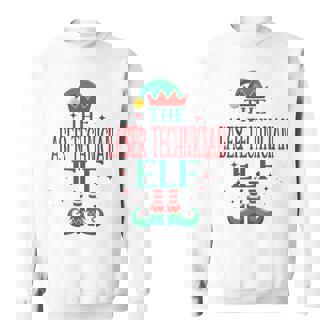 Laser Technician Elf Christmas Holiday Medical Staff Sweatshirt Unisex | Mazezy