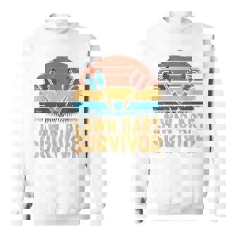 Lawn Dart Survivor Outdoor Games Yard Dart Player Lawn Darts Sweatshirt Unisex | Mazezy