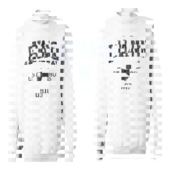 Lebanon OH JN1 Vintage Athletic Blue Tank Top Sweatshirt Unisex | Mazezy