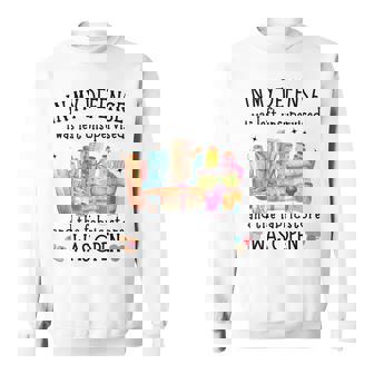 Left Unsupervised Fabric Store Was Open Sewing Quilting Sweatshirt Unisex | Mazezy