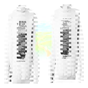 My Other Life Is On The Road Adventure And Cycling Sweatshirt Unisex | Mazezy