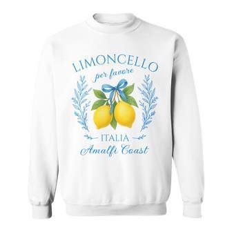 Limoncello Per Favore Lemons Summer Italy Sweatshirt - Thegiftio UK