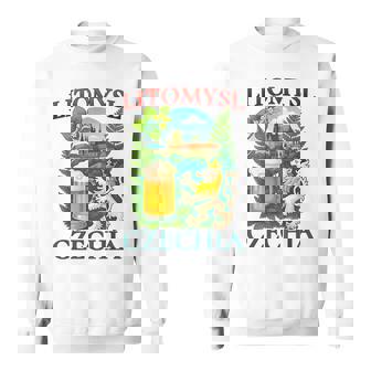 Litomysl Czechia Lion Beer Czech Republic Souvenir Sweatshirt Unisex | Mazezy