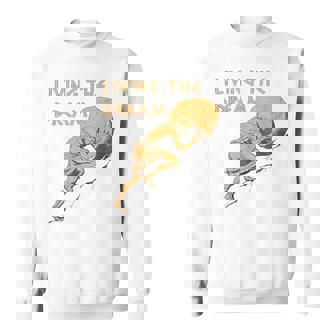 Living The Dream Sisyphus Greek Mythology Sweatshirt | Mazezy