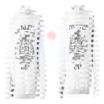 Lost In Nature Vacation Travel New Hampshire Sweatshirt Unisex | Mazezy