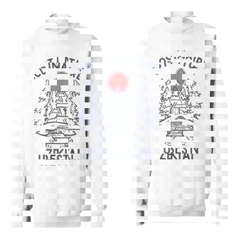 Lost In Nature Vacation Travel Uzbekistan Sweatshirt Unisex | Mazezy