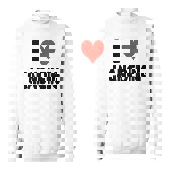 I Love Canoeing Heart Cute Canoe Canoer River Lake Tank Top Sweatshirt Unisex | Mazezy