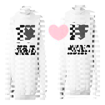 I Love Niigata 新潟大好き スウェットシャツ - Kawaiitshirt