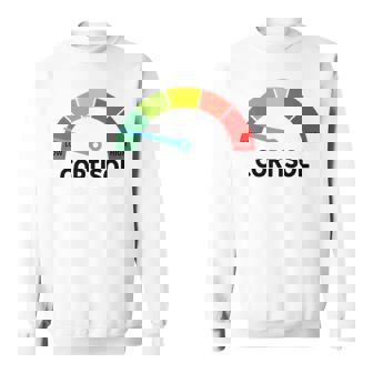 Low Cotisol Maxxing おもしろミーム ソーシャルメディア 自己改善 スウェットシャツ - Kawaiitshirt