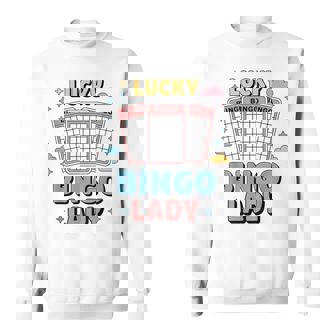 Lucky Bingo Lady Bingo Gambling Lover Sweatshirt Unisex | Mazezy