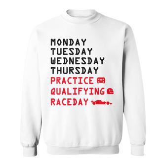Lunes Martes Jueves Practica Clasificatoria Carrera Día Carreras Camisa de entrenamiento - Regaloses