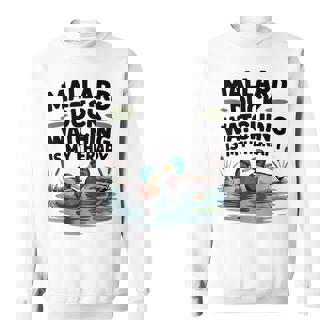 Mallard Ducks Birdwatching Waterfowl Art Nature Scene Sweatshirt Unisex | Mazezy