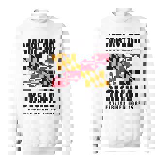 Maryland Original 1965 Md State Flag Sweatshirt Unisex | Mazezy