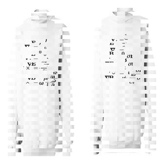 Maxwell 電磁気学・物理・科学の方程式 スウェットシャツ - Kawaiitshirt