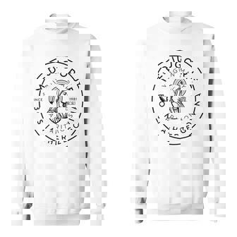 Medjugorje Virgin Mary Apparitions Logo-Style Catholic Sweatshirt Unisex | Mazezy