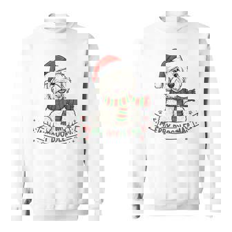 Merry Doodlemas Goldendoodle Christmas Dog Lover Holiday Sweatshirt | Mazezy