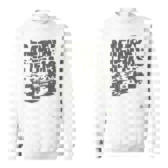 Merry Liftmas Christmas Weightlifting Sweatshirt Unisex | Mazezy