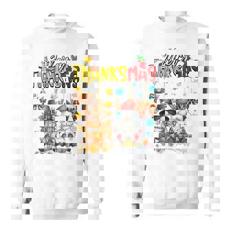 Merry Thanksmas Coquette Bow Gnomes Thanksgiving Christmas Tri-Blend Sweatshirt - Thegiftio