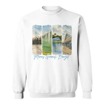 Minas Gerais Brazil Traveling Trip Brushstroke Souvenir Tank Top Sweatshirt Unisex | Mazezy
