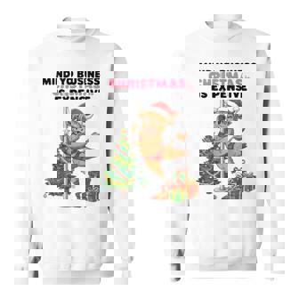 Mind Yo Business Christmas Is Expensive Cow Sweatshirt Unisex | Mazezy