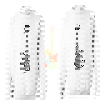 Minimalist Bass Guitar Music Lovers Musicians Sweatshirt Unisex | Mazezy