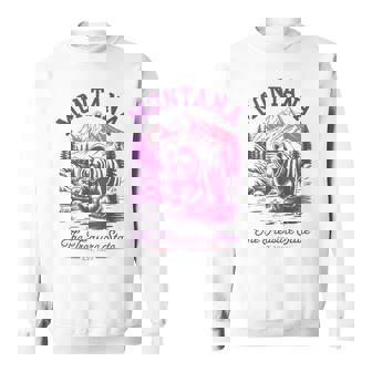 Montana Treasure State Retro Vintage Bear Mountain Nature Sweatshirt Unisex | Mazezy