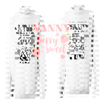 Nanny Of The Berry Sweet One Strawberry First Birthday Sweatshirt Unisex | Mazezy