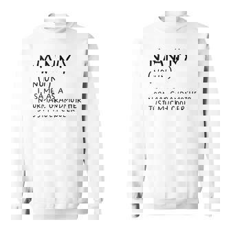 Nanny Grandma Definition Grandmother Sweatshirt Unisex | Mazezy