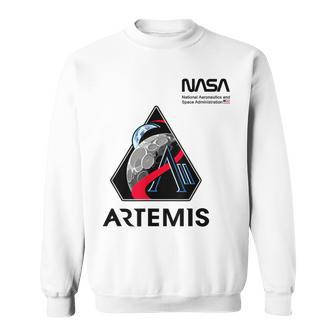 Nasa Artemis Ii Mission Patch Worm Logo Sweatshirt - Thegiftio UK
