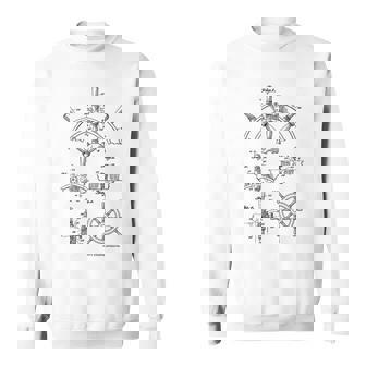 Nautical Vintage Sailing Boating Ship's Wheel Patent Sailors Tank Top Sweatshirt Unisex | Mazezy