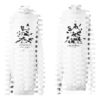 Nevada Est 1864 Vintage Mountains Nature Outdoor Sweatshirt Unisex | Mazezy