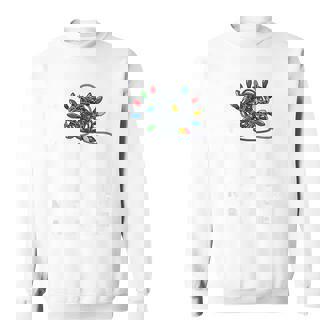 No Strings Attached Christmas Lights Ugly Sweater Sweatshirt | Seseable UK