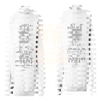 Not My By Strength But His Gym Jesus Christ Cross Dumbbell Sweatshirt Unisex | Mazezy