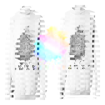 Nyc ニューヨークシティスカイライン 自由の女神 スウェットシャツ - Kawaiitshirt