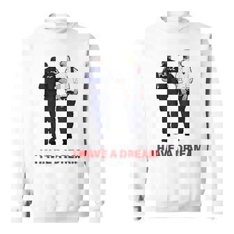 On Back I Have A Dream Trump Police 格言 男性 スウェットシャツ - Kawaiitshirt