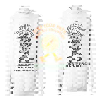 Orienteering Find Your Path Embrace Adventure Map Sports Sweatshirt Unisex | Mazezy