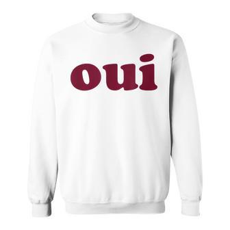 Oui Minimal French Style 90S Vintage Retro Graphic Sweatshirt - Thegiftio UK