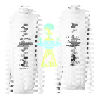 Ovni Ufo Porc Animal De Ferme Enlèvement Extraterrestre Sweater e - Cadeauxyz
