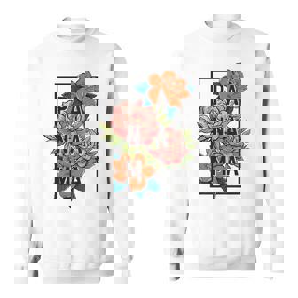 Panama Wildflower Floral Pride Souvenir Vintage Flower Sweatshirt Unisex | Mazezy