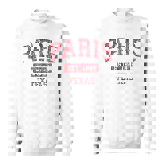 Paris Texas Tx ビンテージスポーツデザイン レッドデザイン スウェットシャツ - Kawaiitshirt