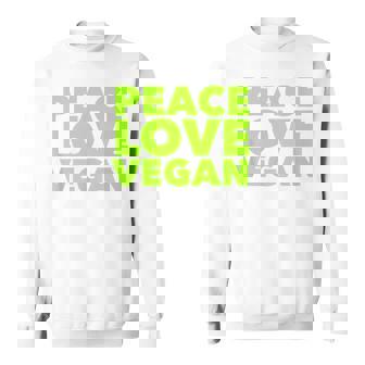 Peace Loveegan クール ベジタリアンとビーガン スウェットシャツ - Kawaiitshirt