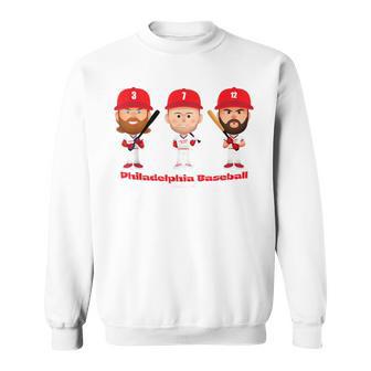 Philadelphia Baseball Players Body Trio Mlbpa Sweatshirt - Thegiftio UK