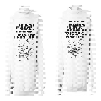 Piano Music Pianist Technician Humor Musician Player Sweatshirt Unisex | Mazezy