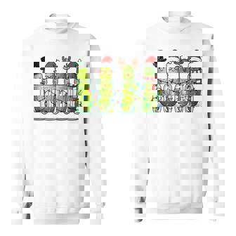 Pickle Christmas Lights Santa Pickled Cucumber Xmas Holiday Tank Top Sweatshirt Unisex | Mazezy