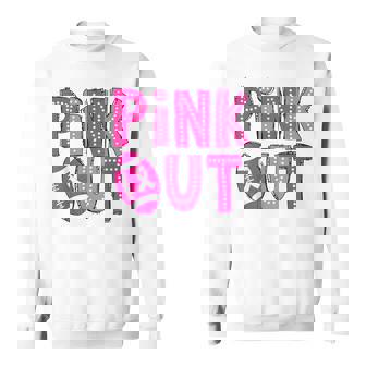 Pink Out American Football Tackle Breast Cancer Awareness Sweatshirt Unisex | Mazezy