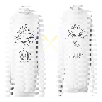 Pistakee Lake Illinois Outdoors Vintage Tank Top Sweatshirt Unisex | Mazezy