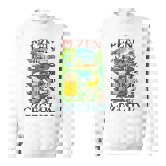 Plzen Czechia Lion Beer Czech Republic Souvenir Sweatshirt Unisex | Mazezy